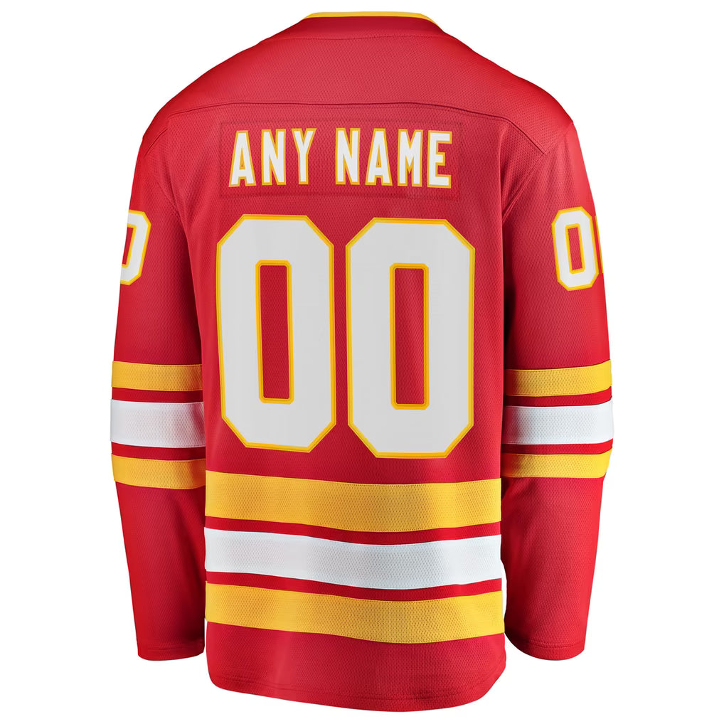 Town Jersey Fanatics Calgary Flames Breakaway Custom Jersey