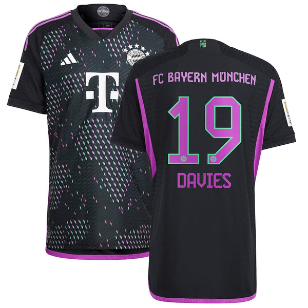 Alphonso Davies Bayern Munich adidas 2023/24 Away  Player Jersey - Black