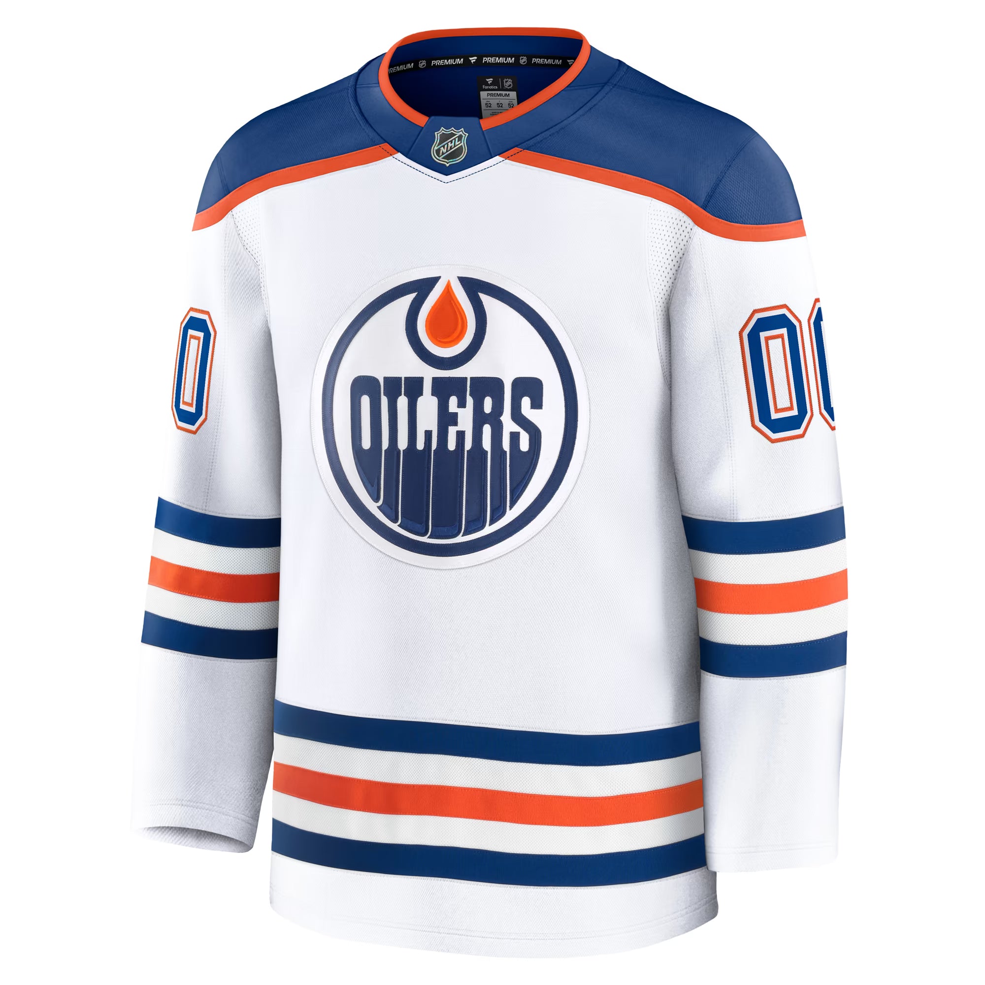 Town Jersey Edmonton Oilers Fanatics Away Premium Custom Jersey - White