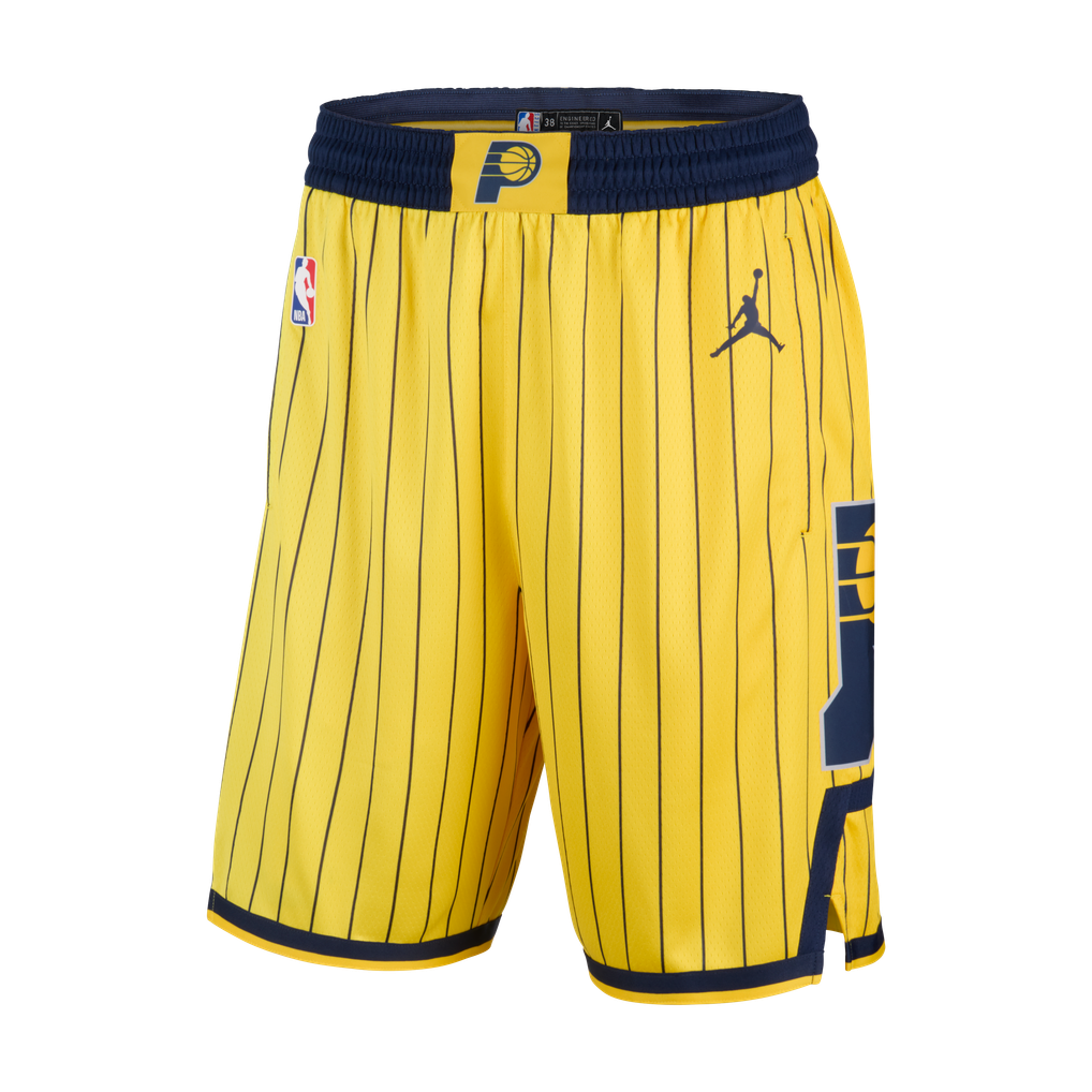 Town Jersey Indiana Pacers Jordan Statement Swingman Shorts - Gold