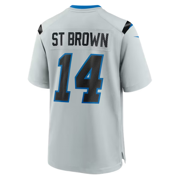 Amon-Ra St. Brown Detroit Lions Nike 2026 Rivalries Collection Game Jersey - Silver