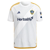 Men's LA Galaxy adidas 2024 Angeleno Kit Authentic Custom Jersey - White