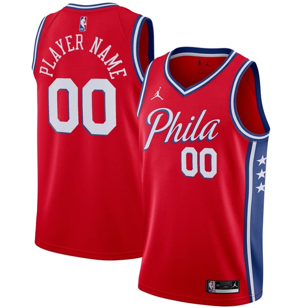 Town Jersey Jordan Brand Philadelphia 76ers Swingman Custom Jersey
