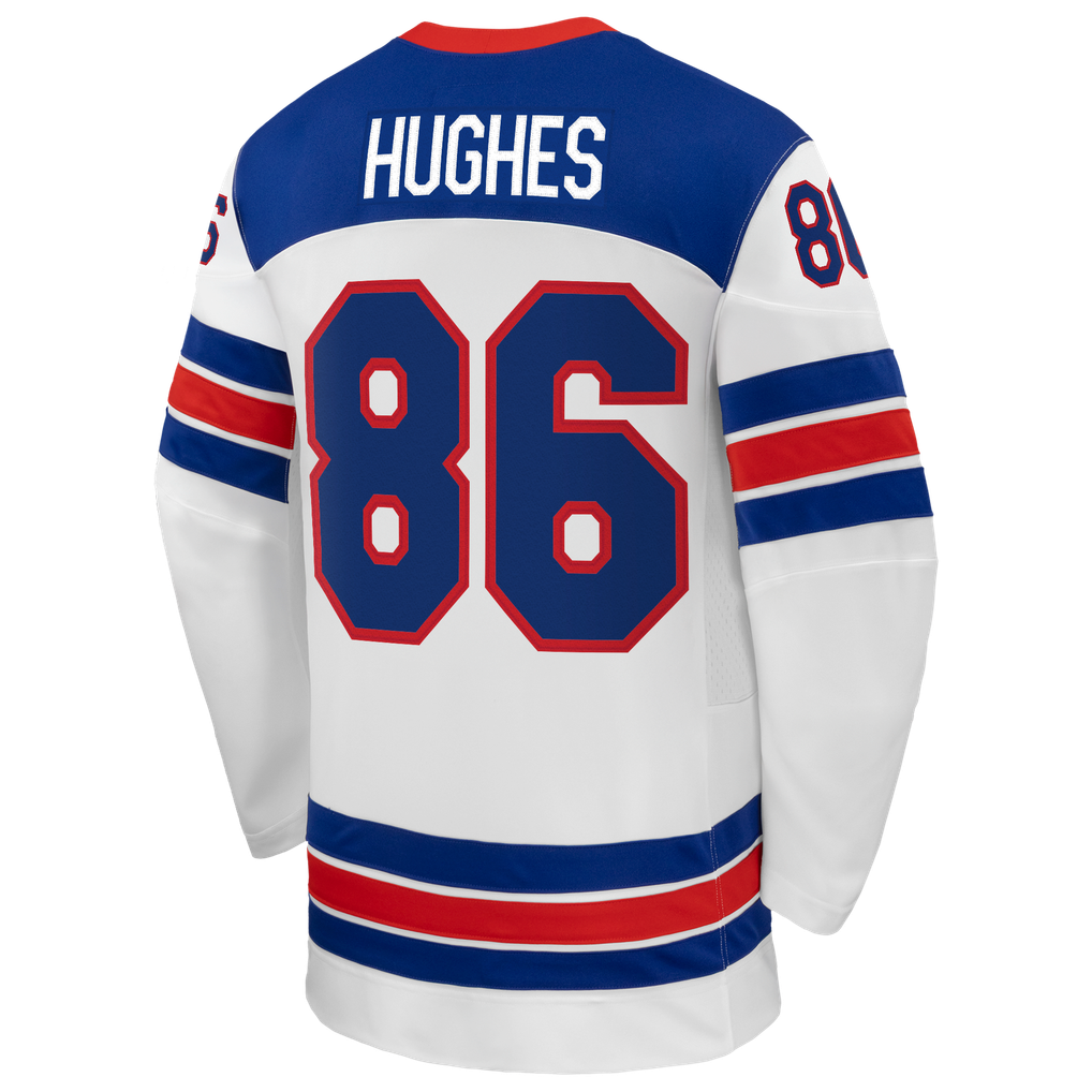 Town Jersey Nike US Hockey Jack Hughes 2026 Away Replica Jersey
