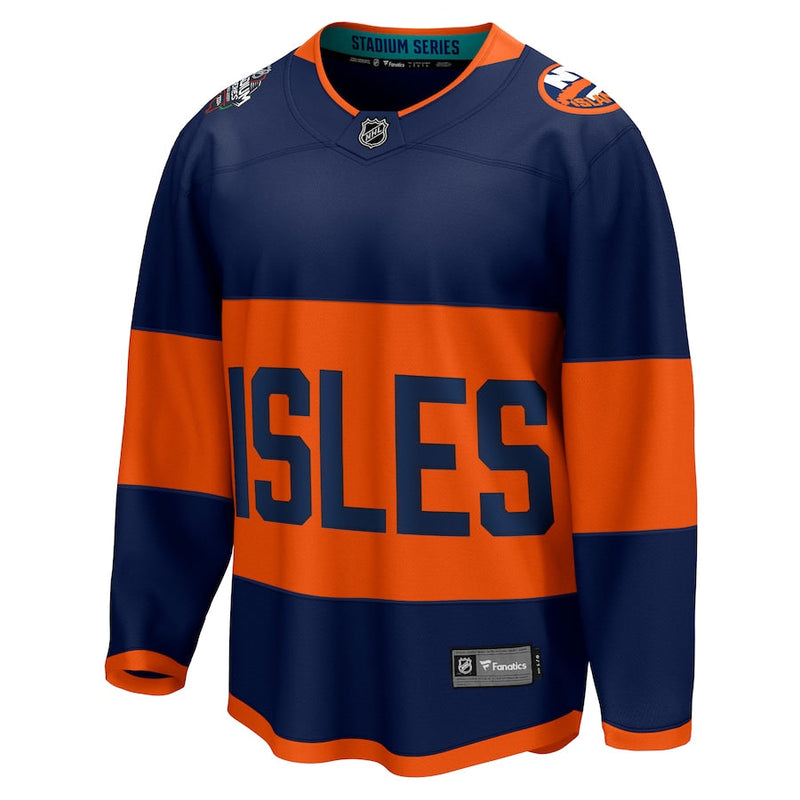 New York Islanders Fanatics Branded 2024 NHL Stadium Series Breakaway Jersey – Navy