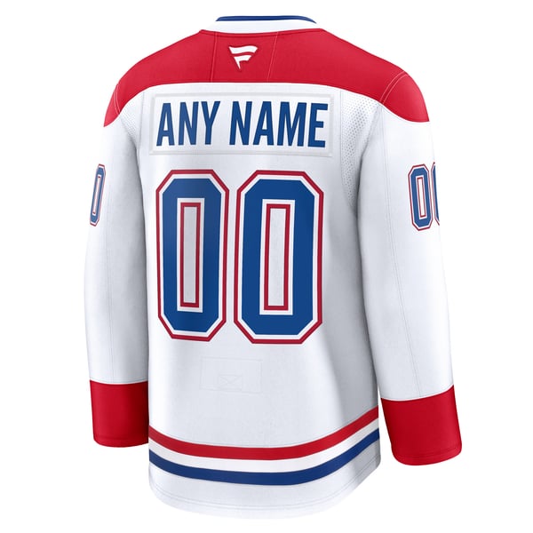 Town Jersey Montreal Canadiens Fanatics Away Premium Custom Jersey - White