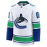 Town Jersey Vancouver Canucks Fanatics Away Premium Custom Jersey - White