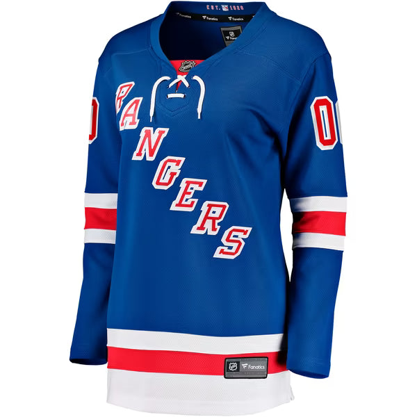 Town Jersey Women's Fanatics New York Rangers Home Breakaway Custom Jersey