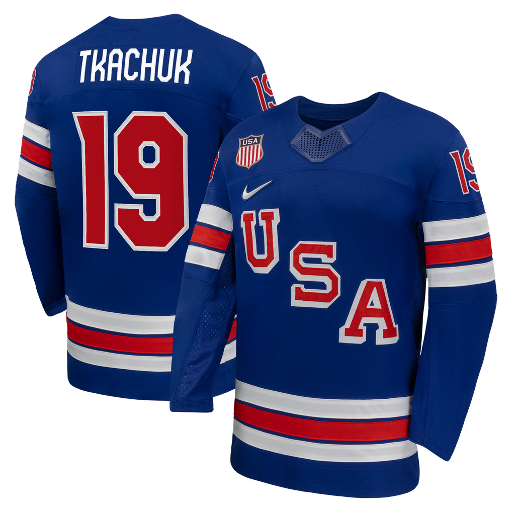 Town Jersey Matthew Tkachuk Nike US Hockey 2026 Home Replica Jersey