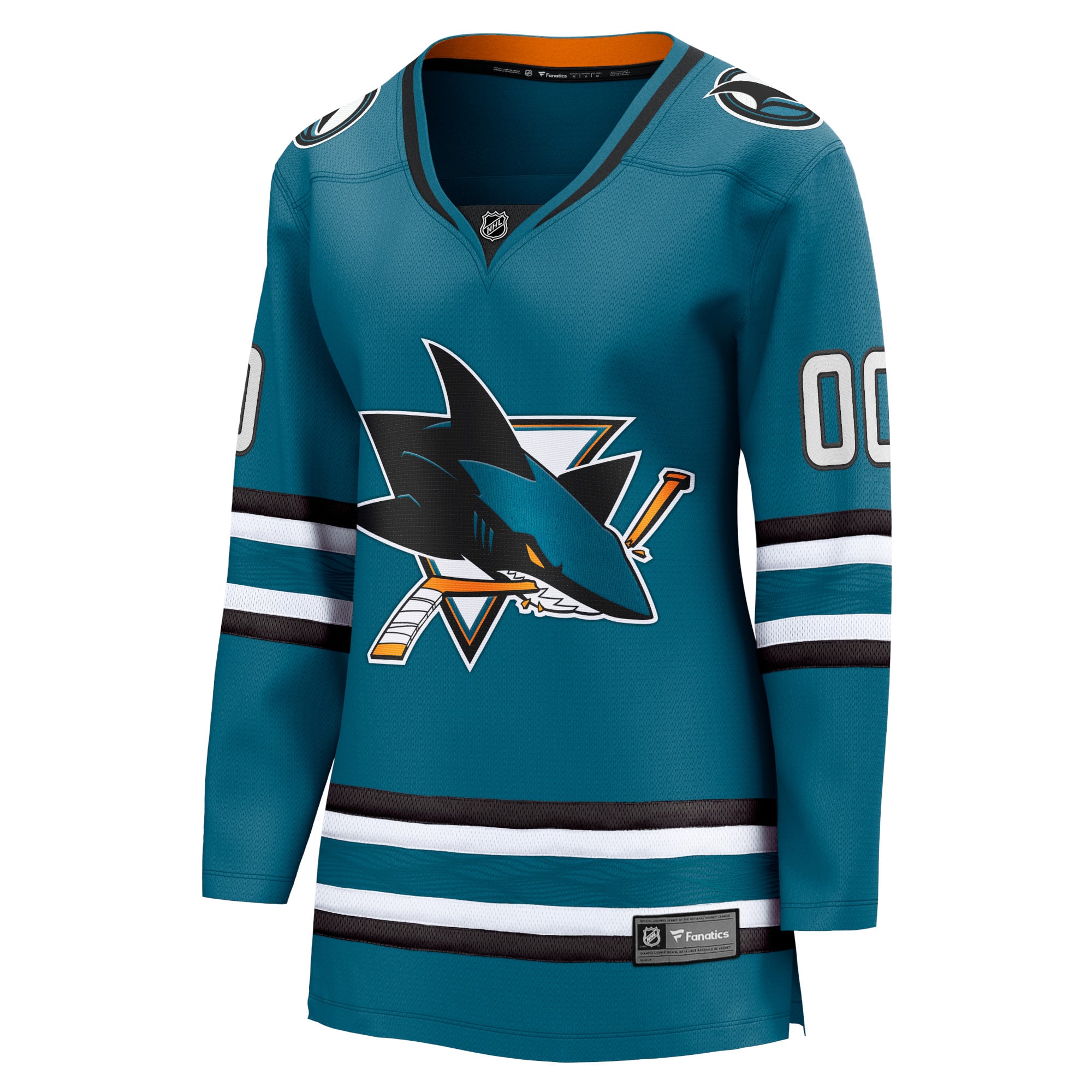 Town Jersey Fanatics Women's San Jose Sharks Teal Home Jersey
