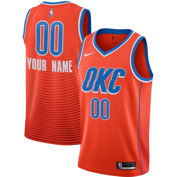 Town Jersey OKC Thunder Jordan Statement Swingman Custom Jersey