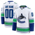 Town Jersey Vancouver Canucks Fanatics Away Premium Custom Jersey - White
