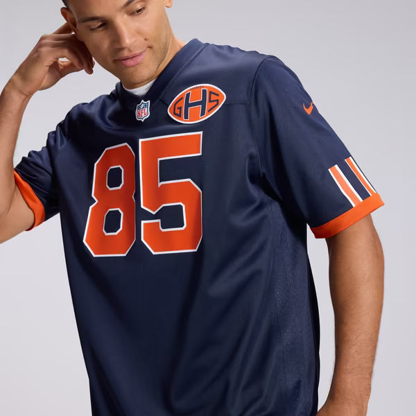 Cole Kmet Chicago Bears Nike 2026 Rivalries Collection Game Jersey - Navy