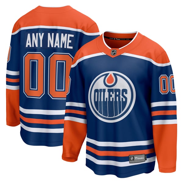 Town Jersey Edmonton Oilers Fanatics Home Breakaway Custom Jersey