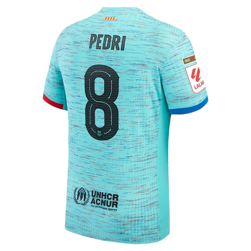 Pedri Barcelona Nike 2023/24 Third Authentic Jersey - Aqua