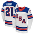 Town Jersey Dylan Larkin Nike US Hockey 2026 Away Replica Jersey - White