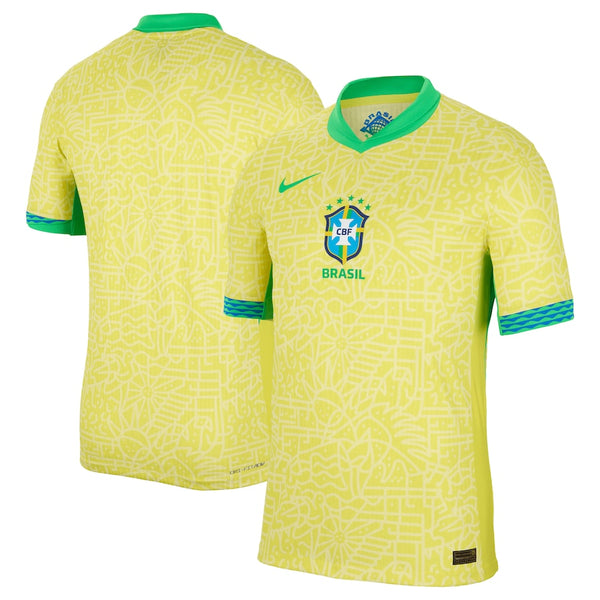 Brazil National Team Nike 2024 Home Match Authentic Jersey – Yellow