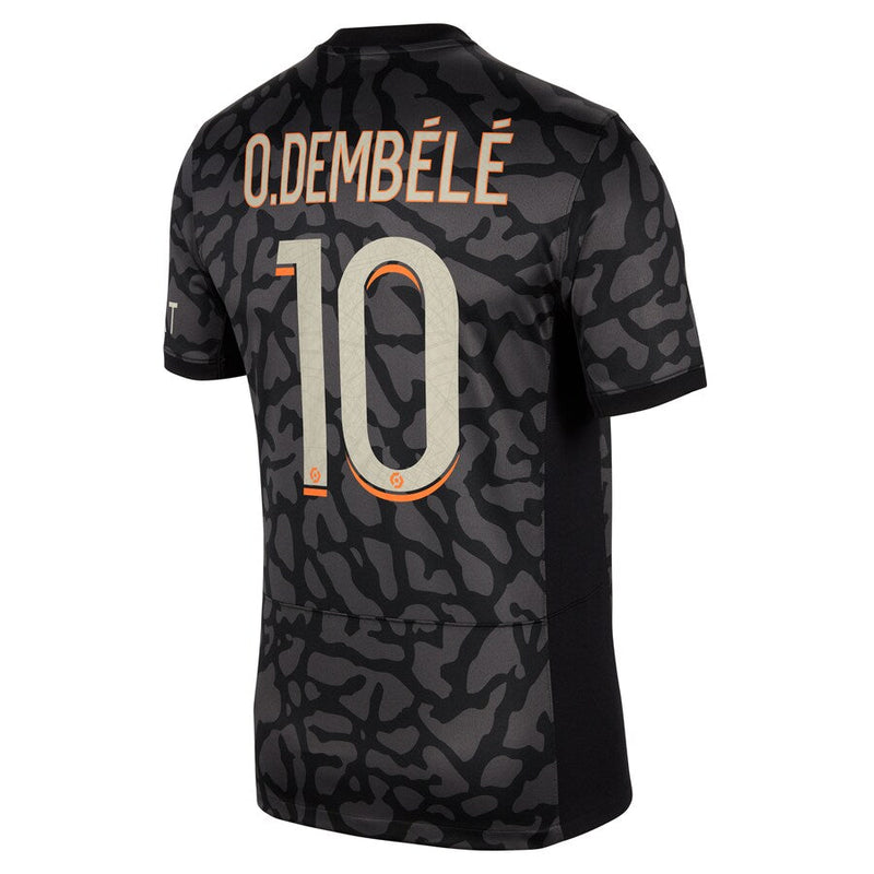 Ousmane Dembélé Paris Saint-Germain Jordan Brand 2023/24 Third Stadium Player Jersey - Anthracite