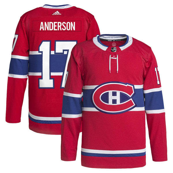 Josh Anderson Montreal Canadiens adidas Home Primegreen Authentic Pro Player Jersey - Red