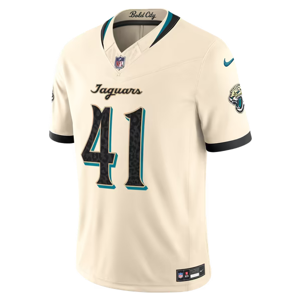 Josh Hines-Allen Jacksonville Jaguars Nike 2026 Rivalries Collection Stitched Limited Jersey - Natural