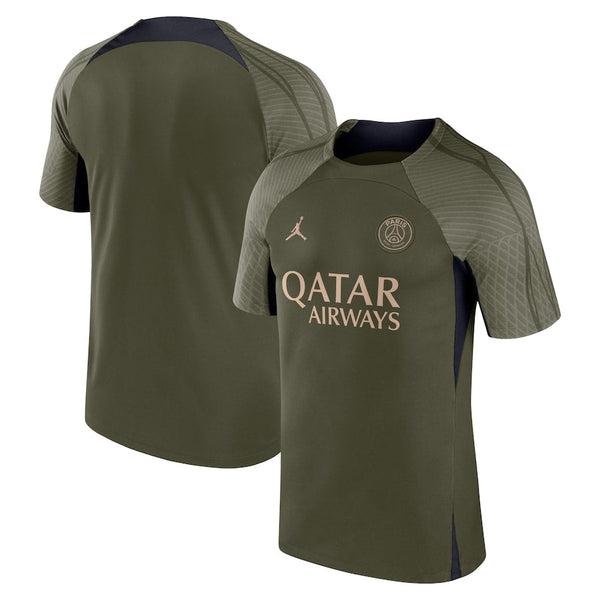 Paris Saint-Germain Jordan Brand 2023/24 Fourth  Strike Training Top - Olive