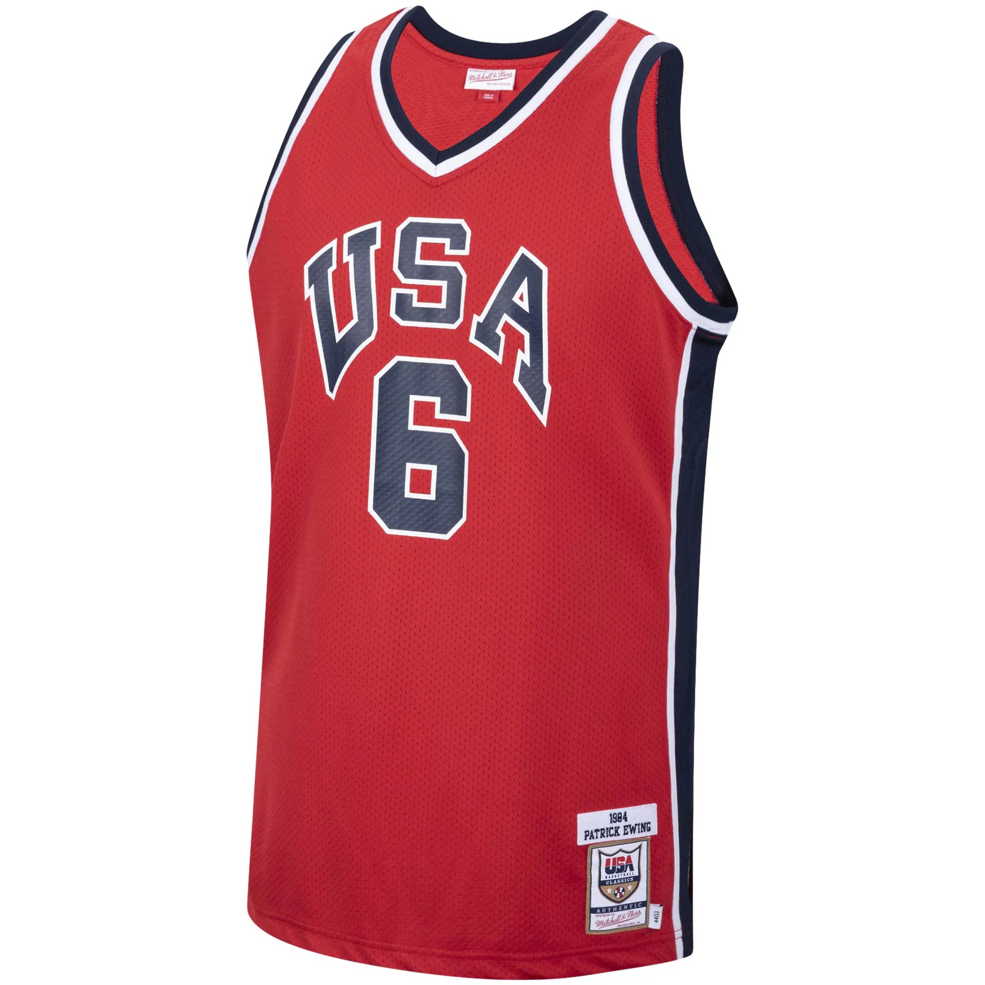 Town Jersey Mitchell & Ness Patrick Ewing 1984 USA Basketball Jersey Red