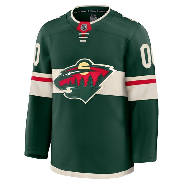 Town Jersey Fanatics Minnesota Wild Home Premium Jersey Green