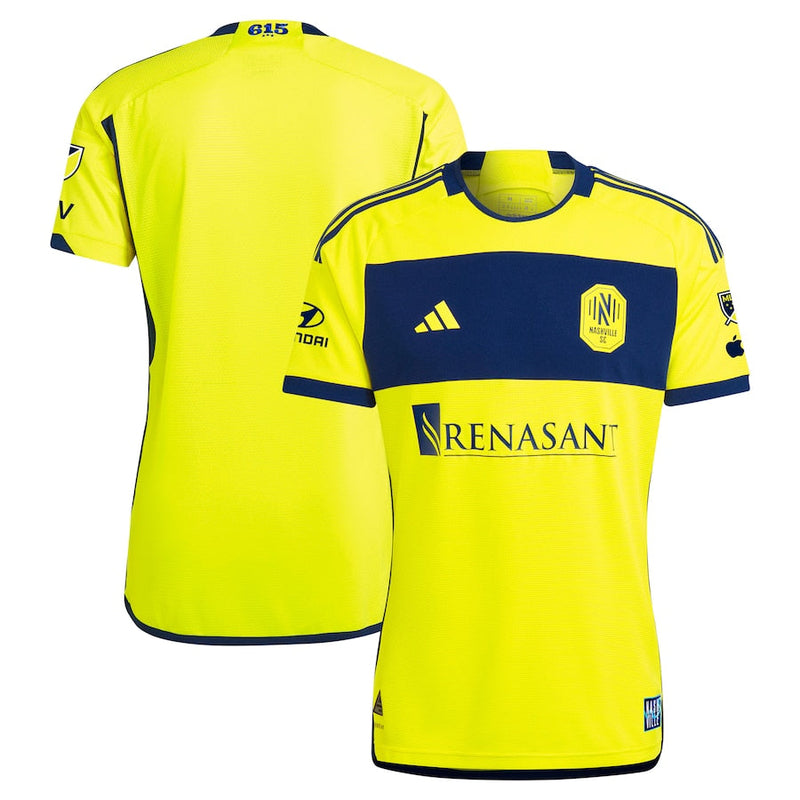 Nashville SC adidas 2024 The 615 Kit Authentic Jersey - Yellow