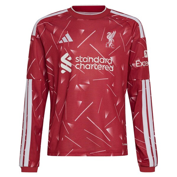 Adidas Liverpool 2026/27 Home Replica Custom Long Sleeve Jersey Red