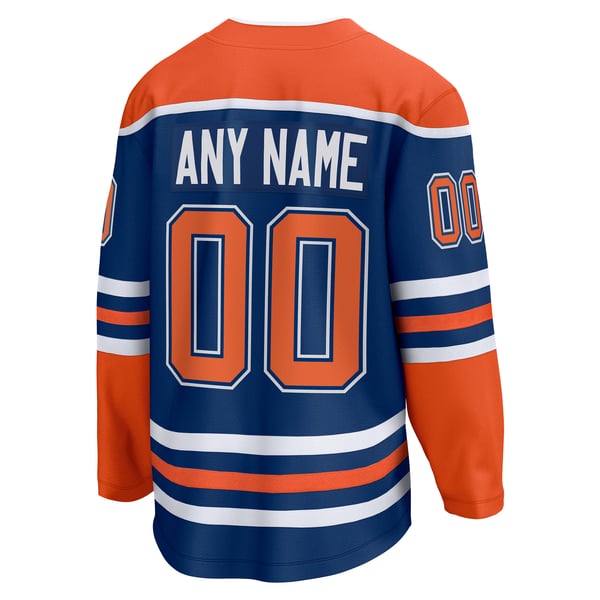 Town Jersey Edmonton Oilers Fanatics Home Breakaway Custom Jersey