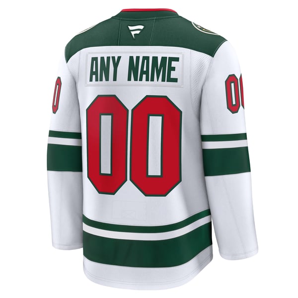 Town Jersey Fanatics Minnesota Wild Away Custom Jersey - White