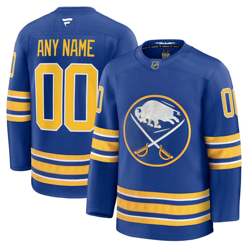 Town Jersey Fanatics Buffalo Sabres Home Premium Custom Jersey Royal
