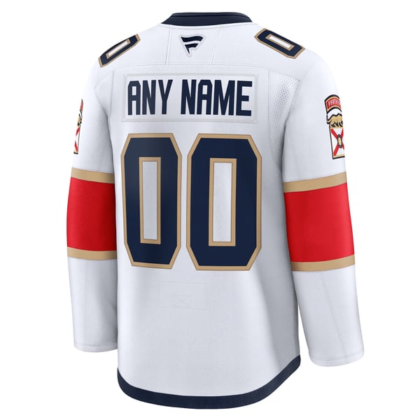 Town Jersey Florida Panthers Fanatics Away Premium Custom Jersey - White