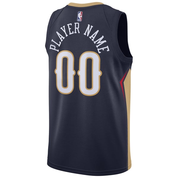 Town Jersey New Orleans Pelicans Nike Swingman Custom Jersey Navy - Icon Edition