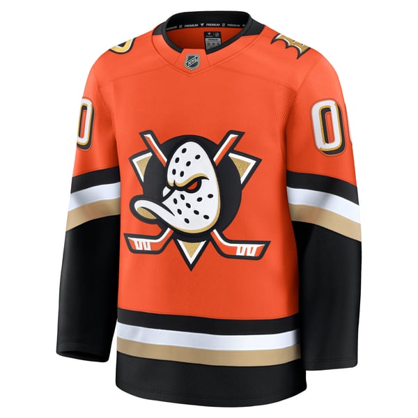 Town Jersey Anaheim Ducks Fanatics Home Premium Jersey Orange