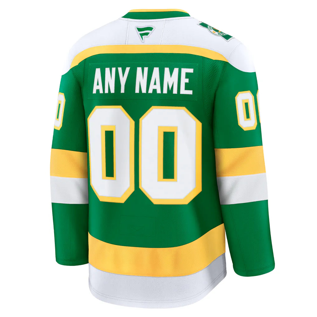 Town Jersey Fanatics Minnesota Wild Alternate Premium Custom Jersey - Green