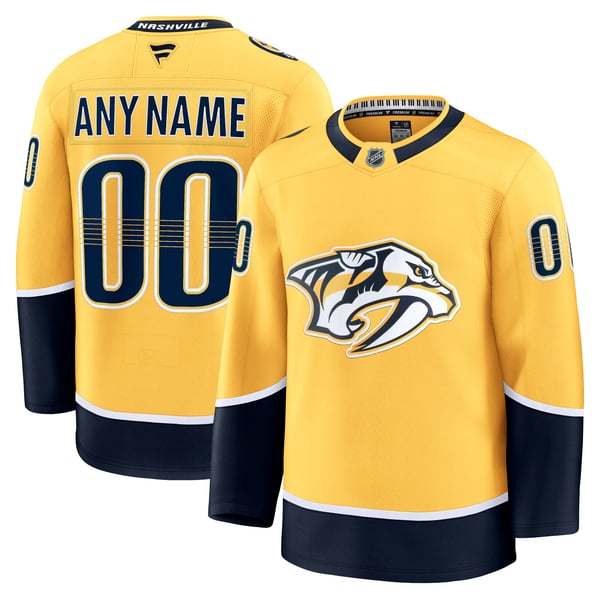 Town Jersey Nashville Predators Fanatics Home Premium Jersey - Gold