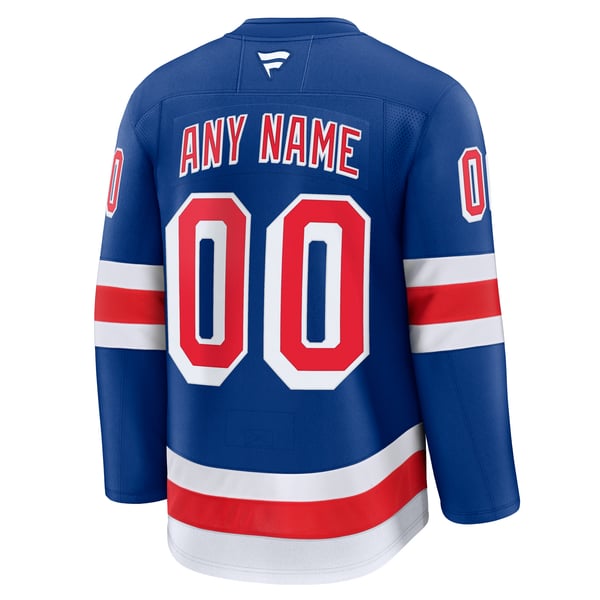 Town Jersey Fanatics New York Rangers Home Premium Custom Jersey