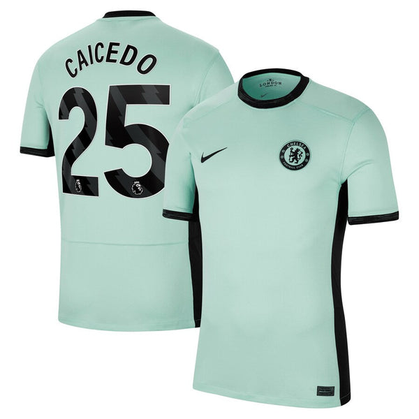 Moisés Caicedo Chelsea Nike 2023/24 Away Stadium  Player Jersey - Navy