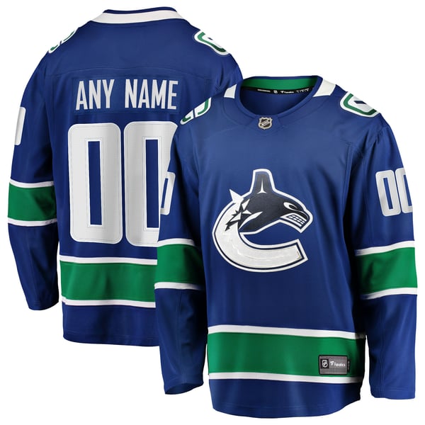 Town Jersey Vancouver Canucks Fanatics Breakaway Home Jersey - Blue