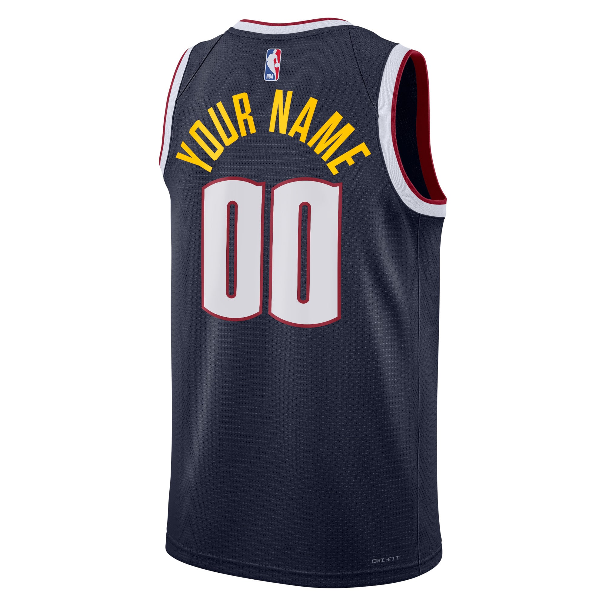 Town Jersey Nike Unisex Denver Nuggets Swingman Navy Custom Jersey
