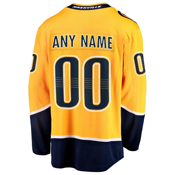 Town Jersey Nashville Predators Fanatics Home Breakaway Jersey - Gold