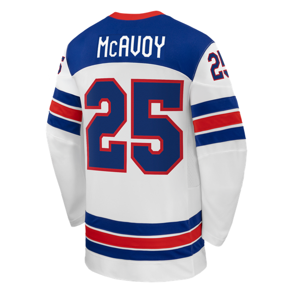 Town Jersey Nike Charlie McAvoy US Hockey 2026 Away Replica Jersey