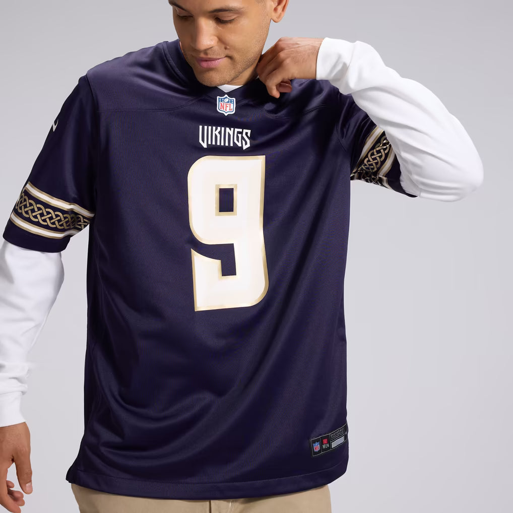 J.J McCarthy Minnesota Vikings Nike 2026 Rivalries Collection Game Jersey - Purple
