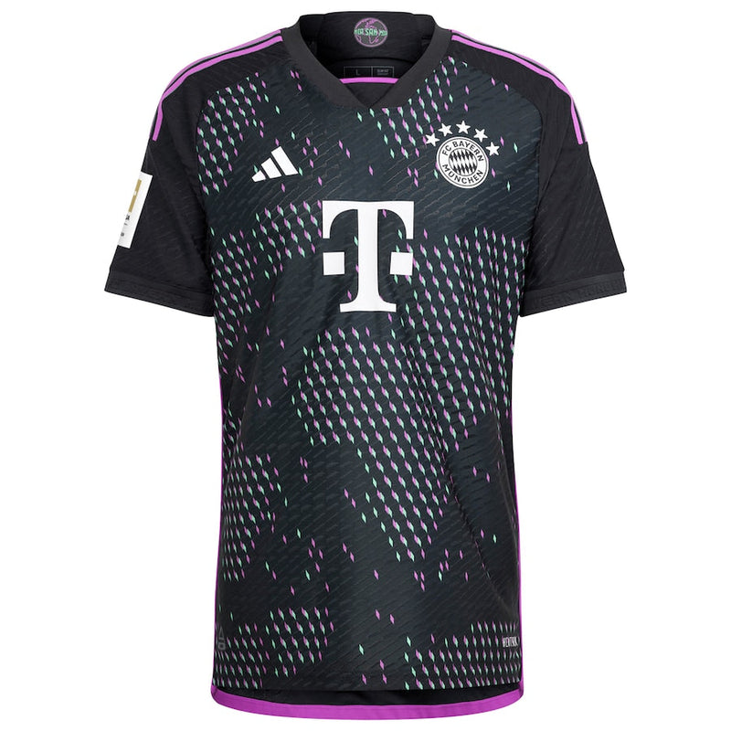 Bayern Munich adidas 2023/24 Away Custom Jersey - Black