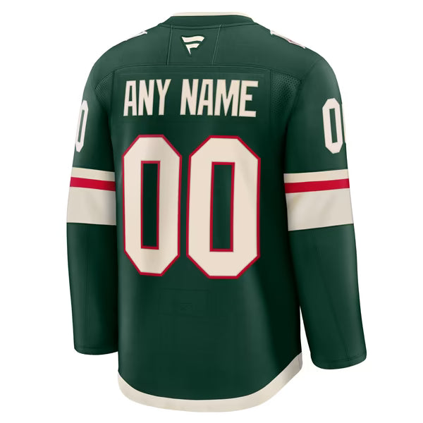 Town Jersey Fanatics Minnesota Wild Home Premium Jersey Green