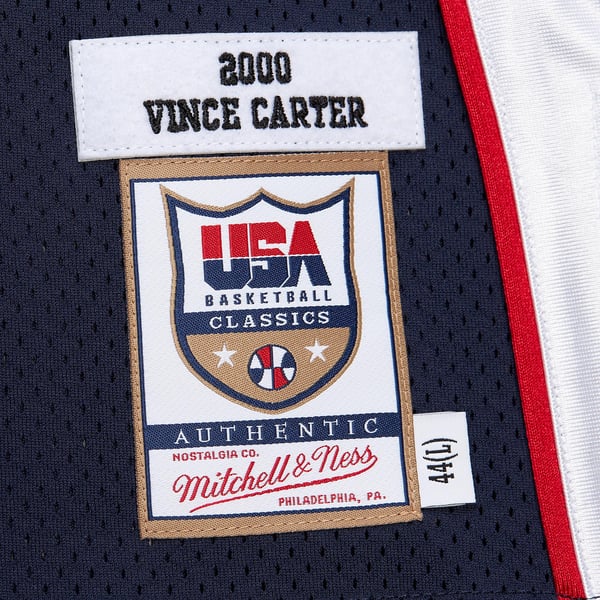 Town Jersey Mitchell & Ness Men's Vince Carter USA Basketball 2000 Authentic Jersey - Navy