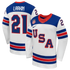 Town Jersey Dylan Larkin Nike US Hockey 2026 Away Replica Jersey - White