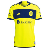 Men's Nashville SC adidas 2024 The 615 Kit Authentic Custom Jersey – Yellow