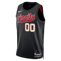 Portland Trail Blazers Nike Unisex 2023/24 Custom Swingman Jersey - Black - City Edition